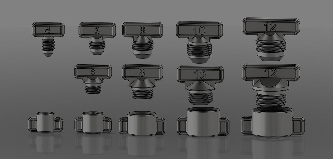 AN Fitting Cap & Plug Kit